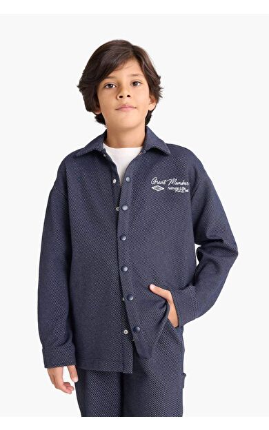 Erkek Çocuk Nakışlı Uzun Kollu Gömlek