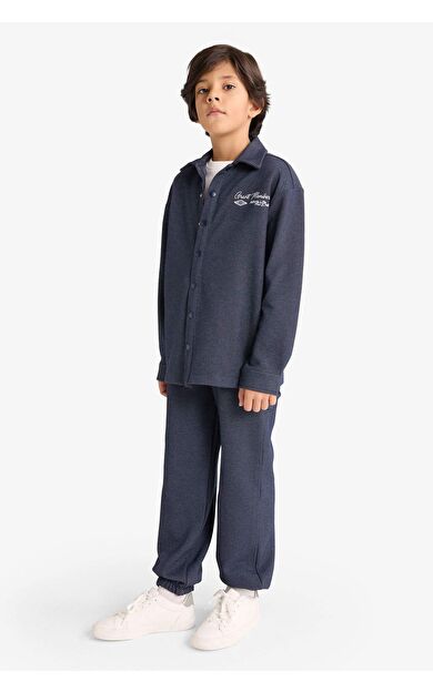 Erkek Çocuk Oversize Geniş Kalıp Beli Lastikli Eşofman Altı