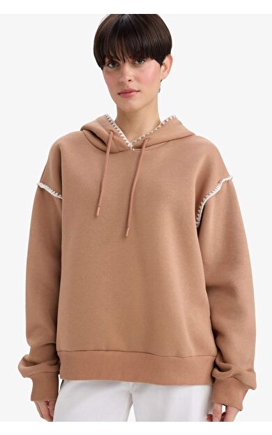 Overshirt Fit Bisiklet Yaka Sweatshirt G3318AX25AUBN336