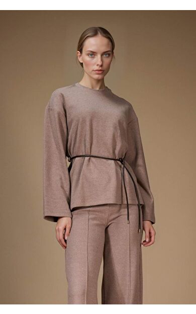 Regular Fit Bisiklet Yaka Uzun Kollu Tişört