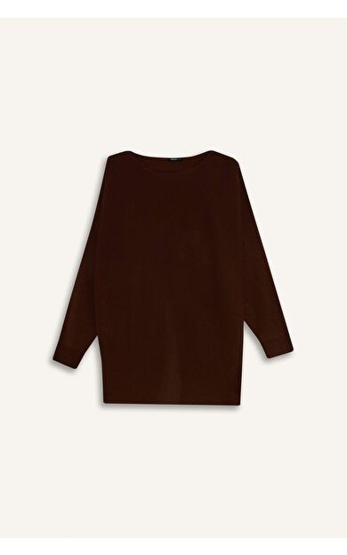 Kayık Yaka Triko Kazak