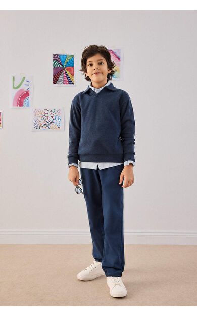 Erkek Çocuk Straight Fit Düz Paça Jean Pantolon