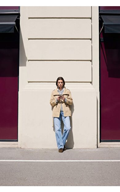 Straight Fit Yüksek Bel Uzun Jean Yıkamalı Pantolon G3542AX25WNNM85