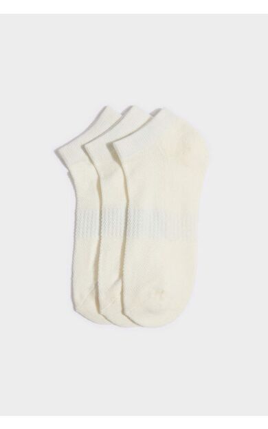 Kadın 3'lü Pamuklu Patik Çorap