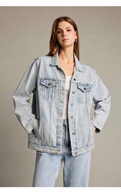 DeFacto Düğmeli Cepli Denim Ceket