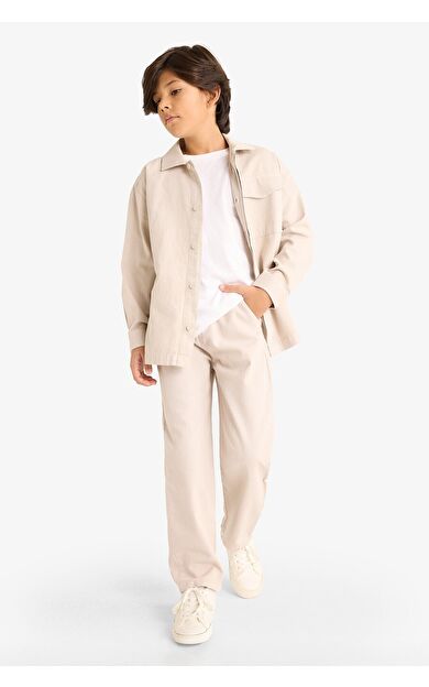 DeFacto Erkek Çocuk Regular Fit Gabardin Pantolon G3642A825AUGR302