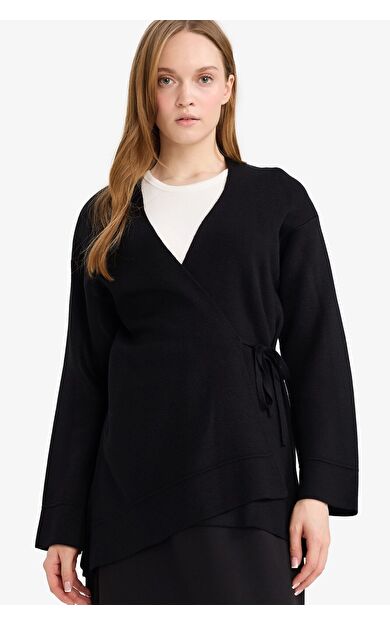 DeFacto Regular Fit V Yaka Triko Hırka