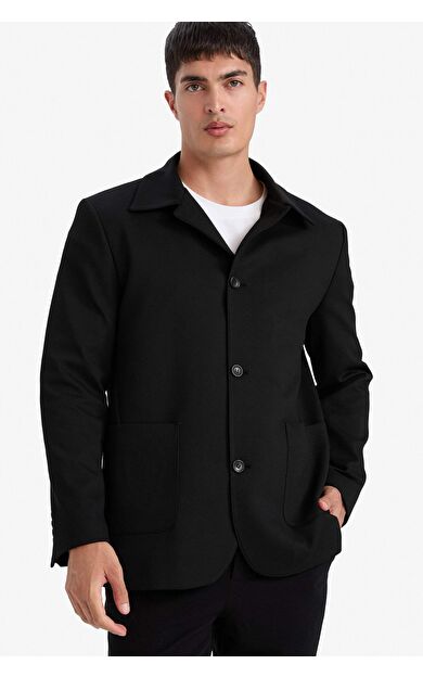 Regular Fit Polo Yaka Blazer Ceket