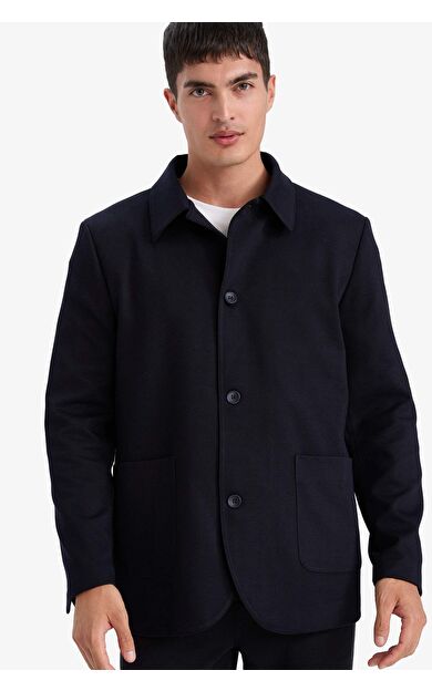 DeFacto Regular Fit Polo Yaka Blazer Ceket