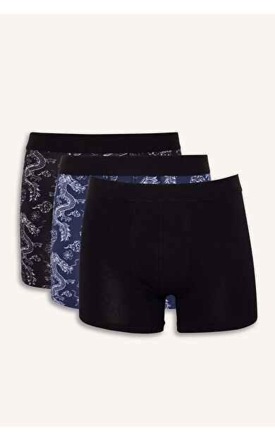 Regular Fit Hayvan Baskılı 3'lü Boxer