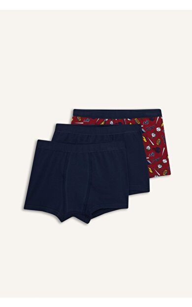 Erkek Çocuk Spor Baskılı 3'lü Boxer