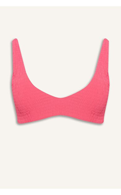 DeFacto Regular Fıt Krinkıl Kumaş Bikini Üstü