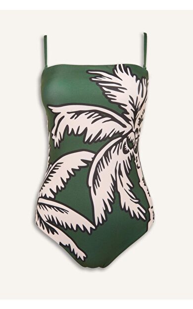 DeFacto Regular Fıt Floral Mayo