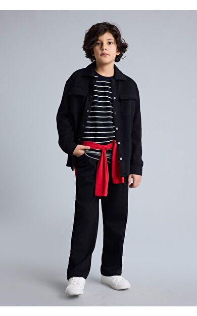 DeFacto Regular Fıt Düz Paça Pantolon Erkek Çocuk