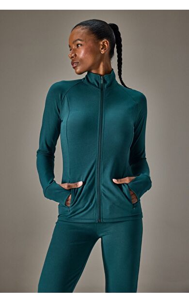 DeFacto Slim Fit Dar Kesim Dik Yaka İçi Yumuşak Tüylü Hırka