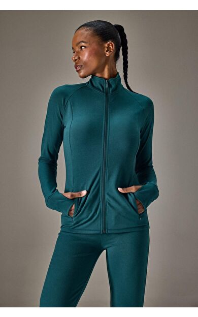 Slim Fit Dar Kesim Dik Yaka İçi Yumuşak Tüylü Hırka