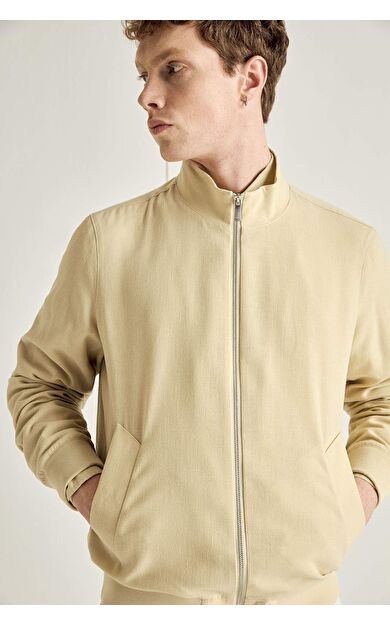 DeFacto Regular Fıt Dik Yaka Fermuarlı Mont