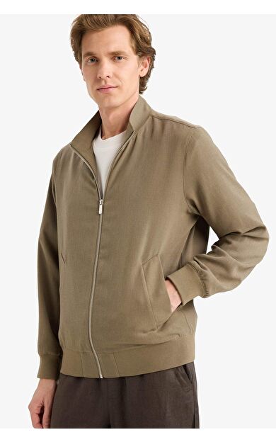 DeFacto Regular Fıt Dik Yaka Fermuarlı Mont