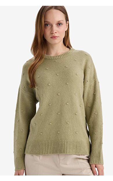 Relax Fit Bisiklet Yaka Triko Kazak