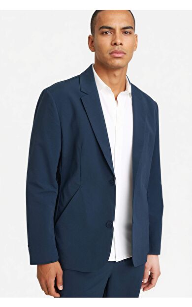 DeFacto Slım Fıt Ceket Yaka Düğmeli Mont