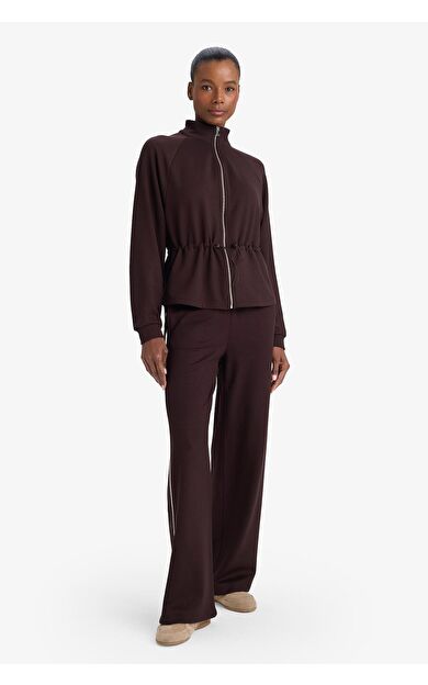 DeFacto DeFactoFit Wide Leg Cepli Geniş Paça Uzun Boy Modal Sporcu Pantolon