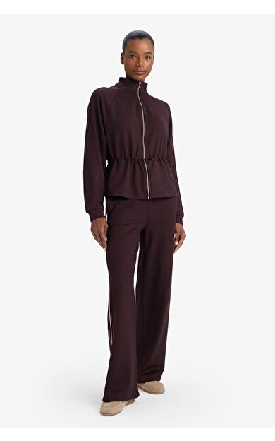 DeFactoFit Wide Leg Cepli Geniş Paça Uzun Boy Modal Sporcu Pantolon