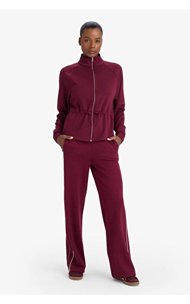 DeFactoFit Wide Leg Cepli Geniş Paça Uzun Boy Modal Sporcu Pantolon