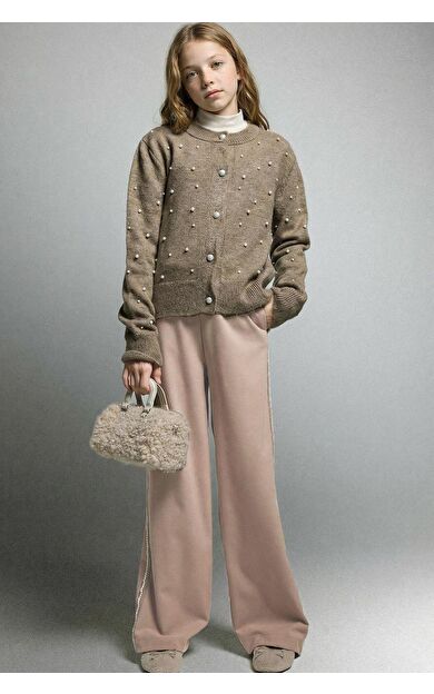 DeFacto Kız Çocuk Baggy Fit Oxford Pantolon