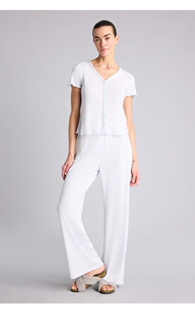 DeFacto Regular Fıt V Yaka Kısa Kollu Üst