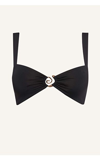 DeFacto Regular Fıt Geniş Askılı Siyah Bikini Üstü