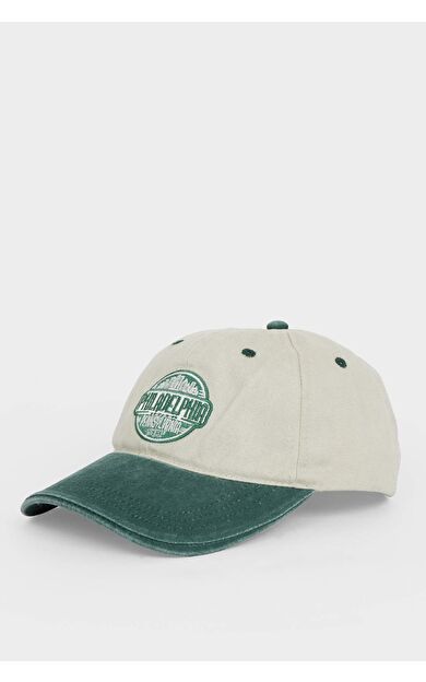 DeFacto Erkek Nakışlı Pamuklu Cap Şapka