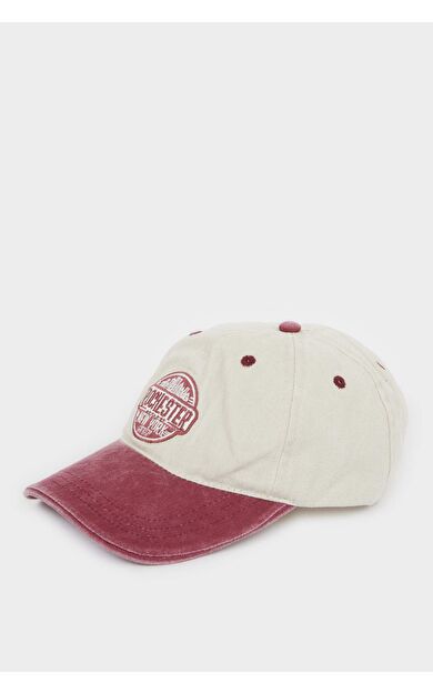 DeFacto Erkek Nakışlı Pamuklu Cap Şapka