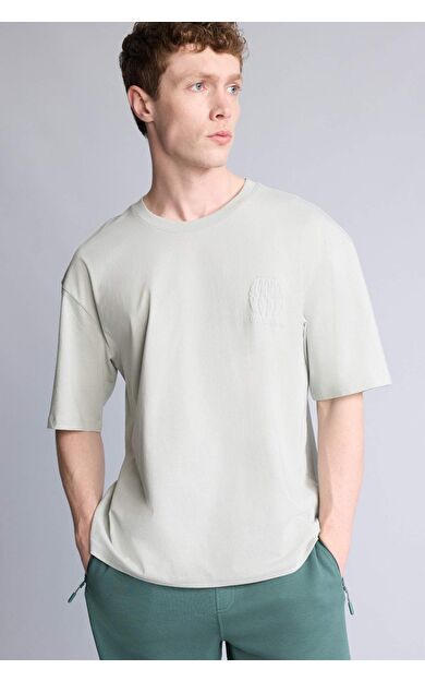 DeFacto %100 Pamuk Boxy Fit Baskılı Tişört