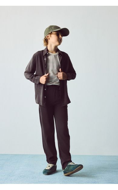 DeFacto Regular Fit Tencel Düz Paça Pantolon Kahve