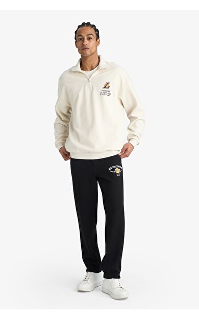 DeFacto NBA Los Angeles Lakers Standart Fit Jakarlı Jogger