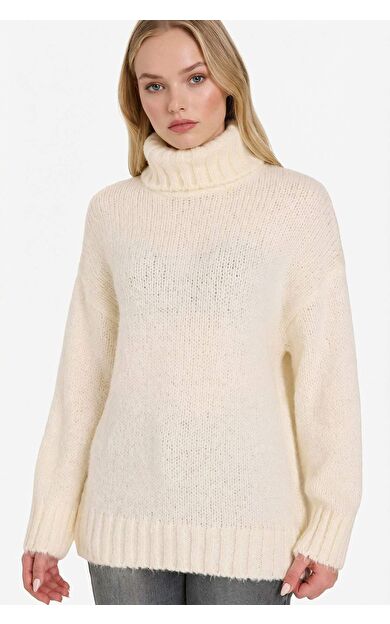 Oversize Geniş Kalıp Balıkçı Yaka Kazak