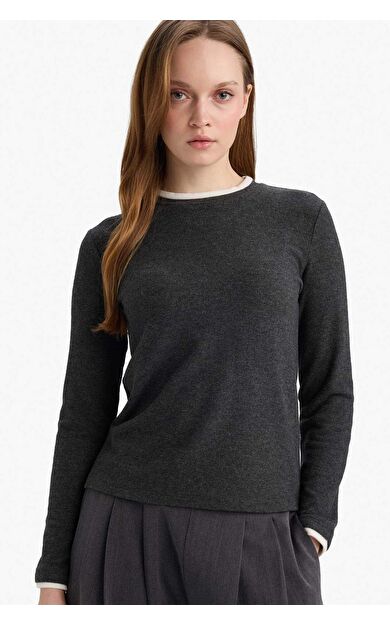 Regular Fit Uzun Kollu Tunik