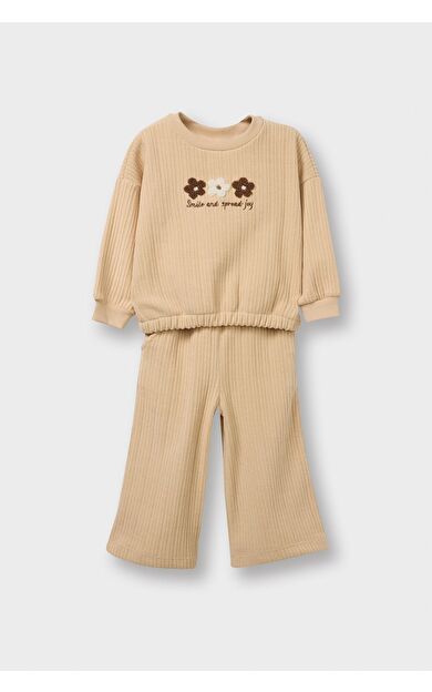 DeFacto Kız Bebek Sweatshirt Kumaşı 2'li Takım