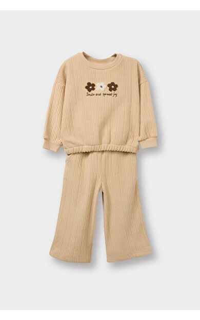 DeFacto Kız Bebek Sweatshirt Kumaşı 2'li Takım