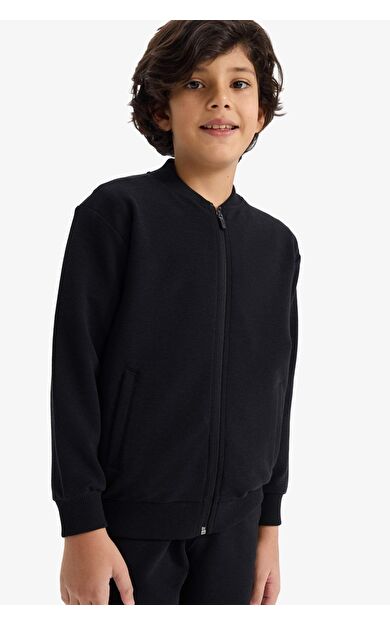 Erkek Çocuk Kolej Yaka Bomber Hırka