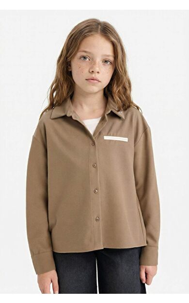 Kız Çocuk Regular Fit Uzun Kollu Gömlek