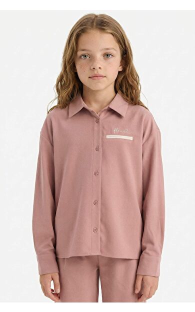 Kız Çocuk Regular Fit Uzun Kollu Gömlek