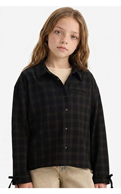Kız Çocuk Regular Fit Uzun Kollu Gömlek