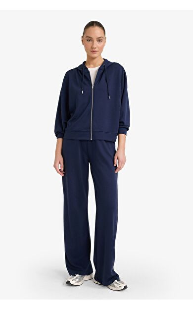 DeFacto Straight Fit Basic Düz Geniş Paça Eşofman Altı
