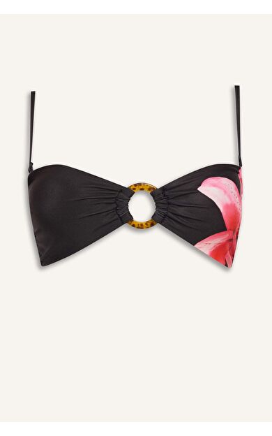 DeFacto Regular Fıt Floral Bikini Üstü