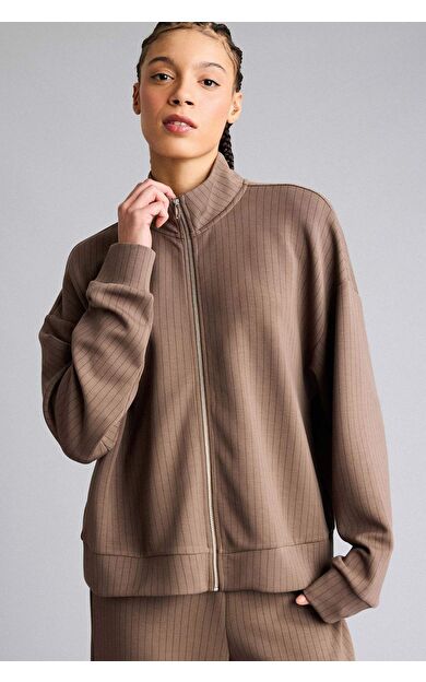 DeFacto Oversıze Dik Yaka Modal Hırka