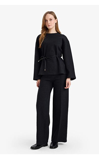 Wide Leg Düz Paça Pantolon