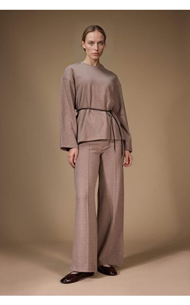 Wide Leg Düz Paça Pantolon