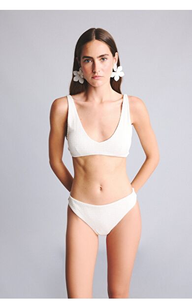 DeFacto Regular Fıt Krinkıl Kumaş Bikini Alt