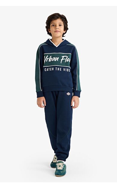 DeFacto Erkek Çocuk Kalın Sweatshirt Kumaşı 2'li Takım